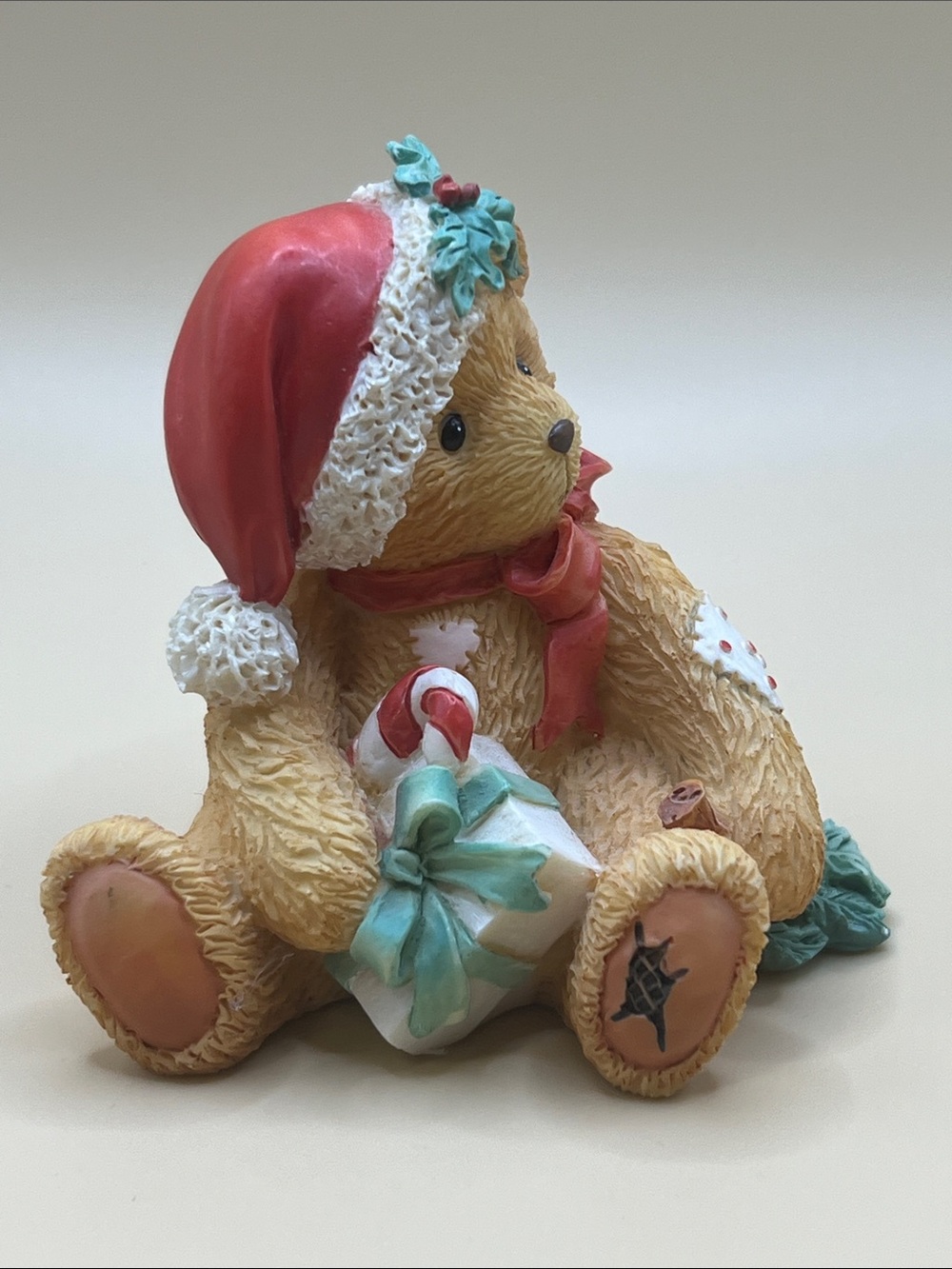 Vintage 1993 Enesco Cherished Teddies Denise December Bear Figurine